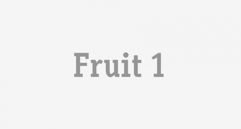 Fruit 1